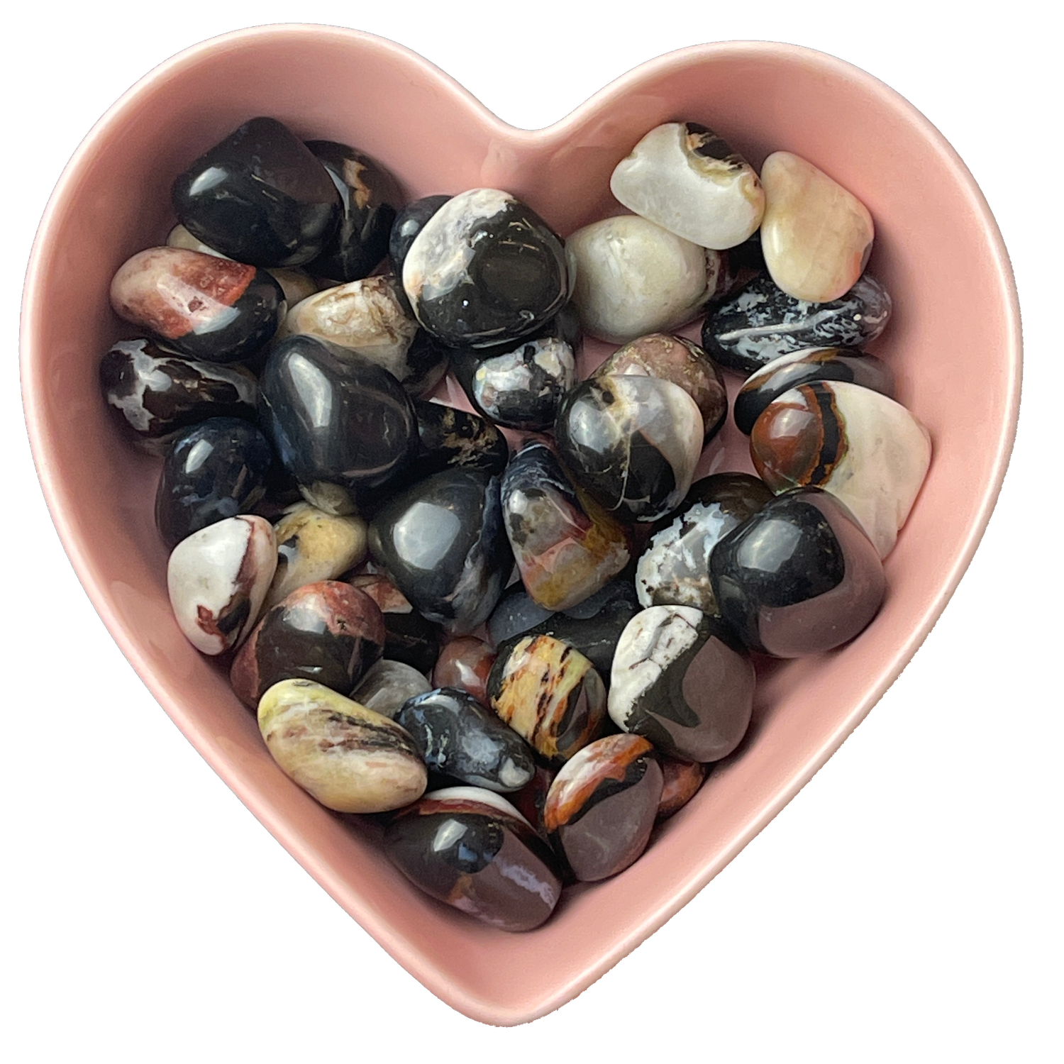 Black Sardonyx Tumbled Stone Natural Gemstone - One Stone