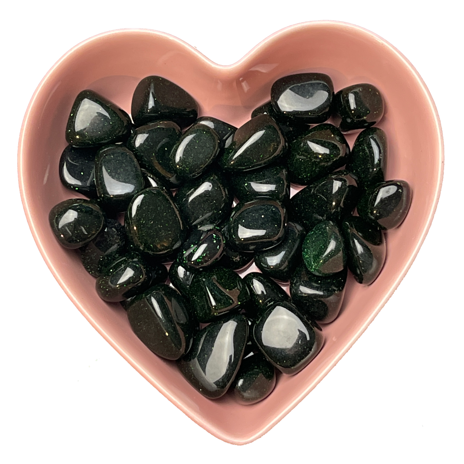 Green Goldstone Tumbled Stone Natural Gemstone - One Stone