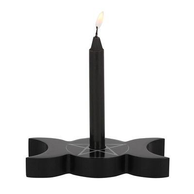 2&quot; Triple Moon Pentacle Spell Candle Holder
