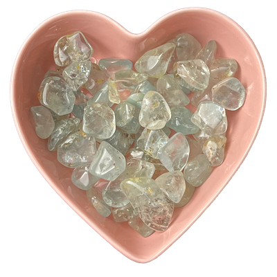 Blue Topaz Tumbled Stone Natural Gemstone - One Stone