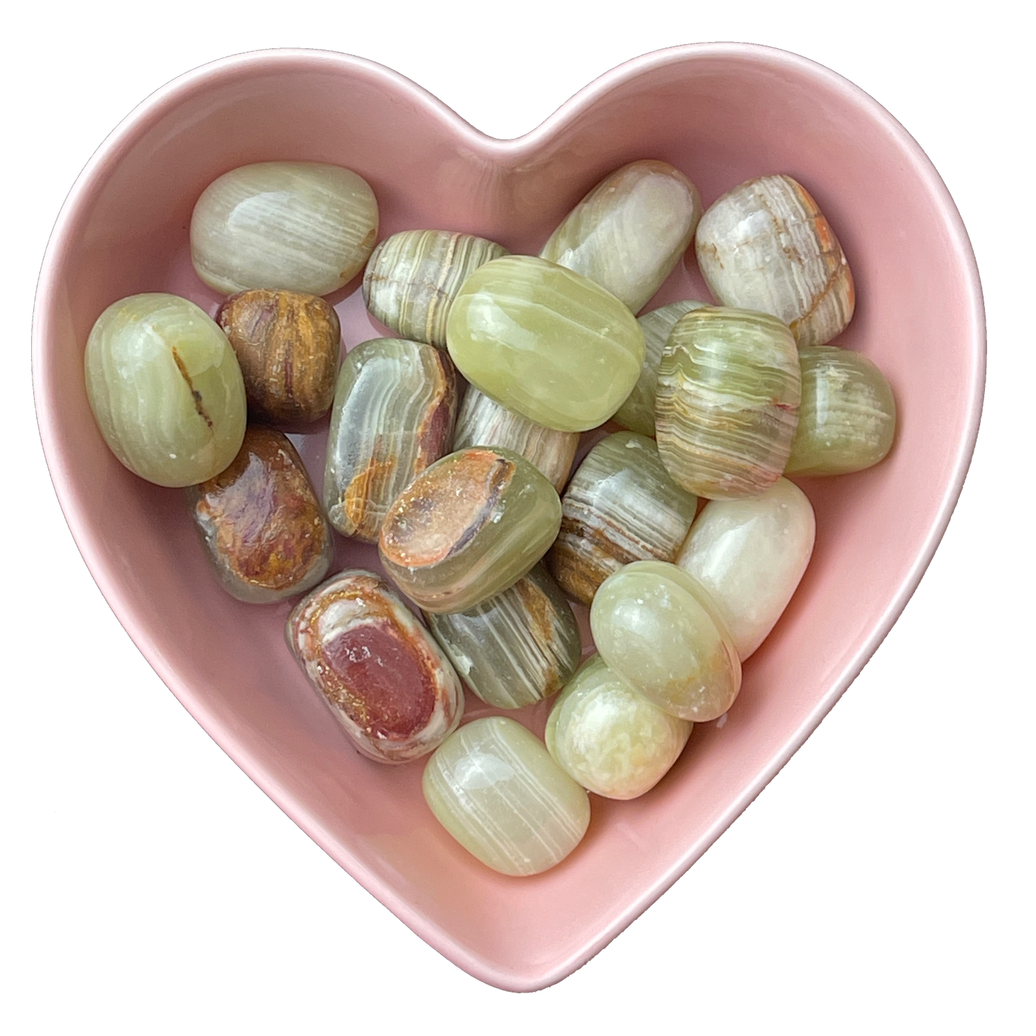Green Onyx Tumbled Stone Natural Gemstone - One Stone