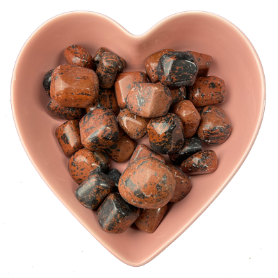 Mahogany Obsidian Tumbled Stone Natural Gemstone - One Stone