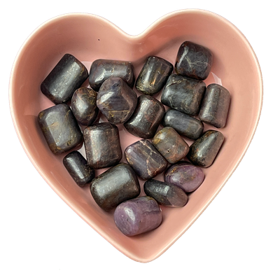 Ruby Corundum (Star Sapphire) Tumbled Stone Natural Gemstone - One Stone