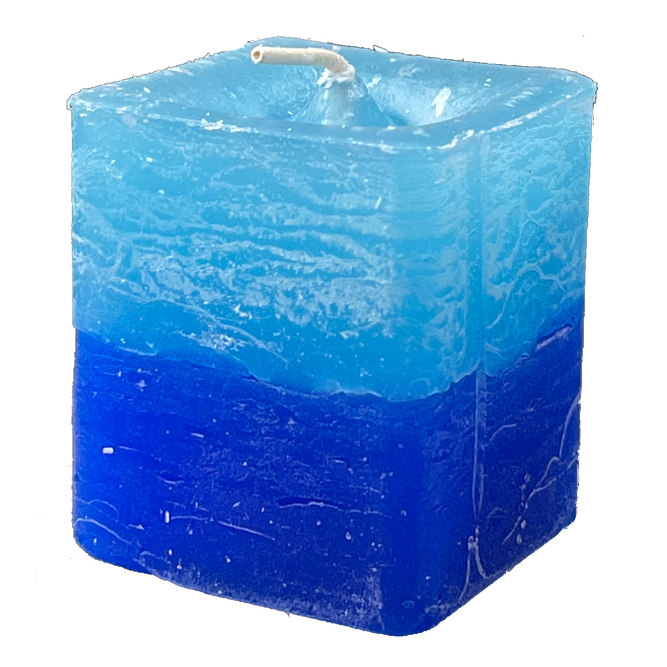 Scented Square Votive Candle &quot;Nature&#39;s Mist&quot; - Ocean &amp; Rain