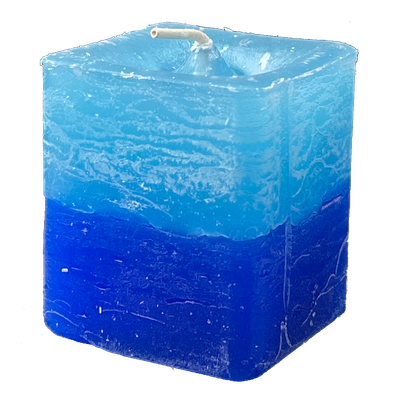 Scented Square Votive Candle &quot;Nature&#39;s Mist&quot; - Ocean &amp; Rain