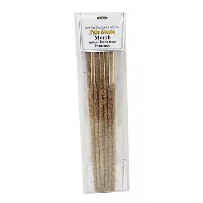 Artisan Handmade Resin &amp; Herb Incense Sticks - Palo Santo &amp; Myrrh (6 Pack)