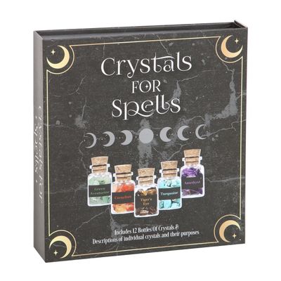 Crystals for Spells Chip Bottle Set (Set of 12)