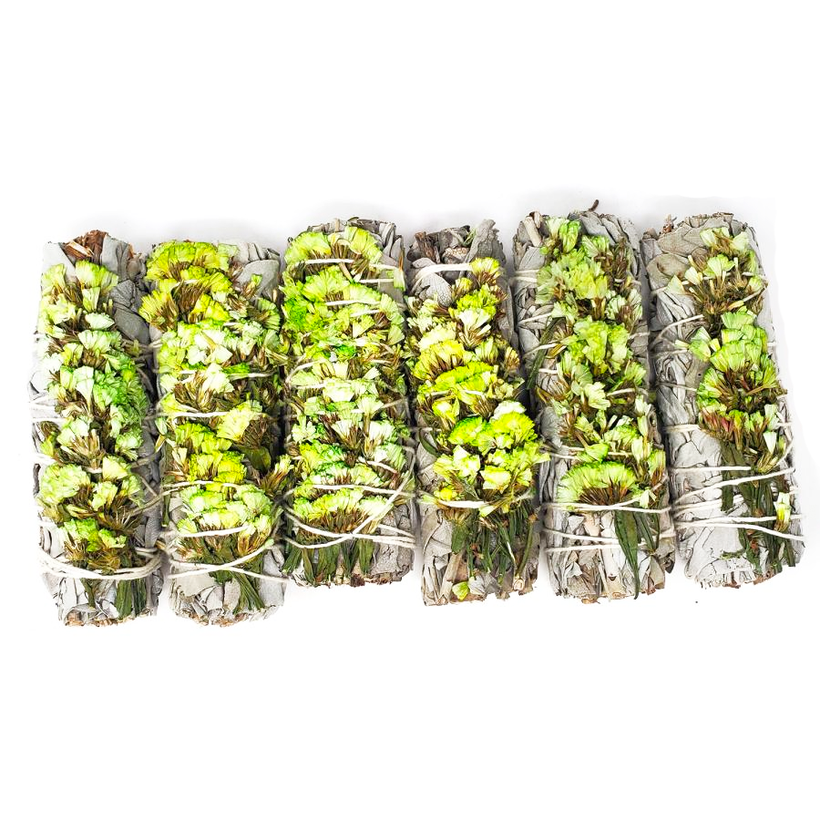 4&quot; Green Sinuata &amp; White Sage Smudge Stick