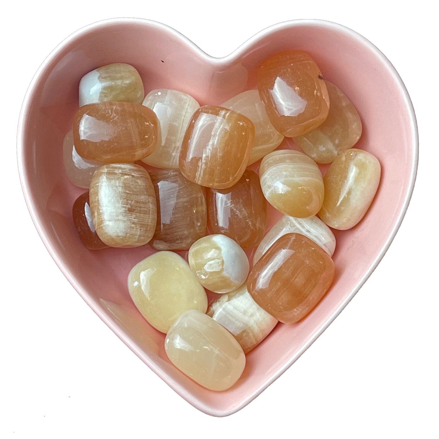 Honey Calcite Tumbled Stone Natural Gemstone - One Stone