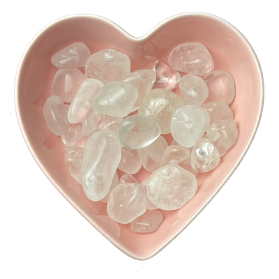 Clear Quartz Tumbled Stone Natural Gemstone - One Stone