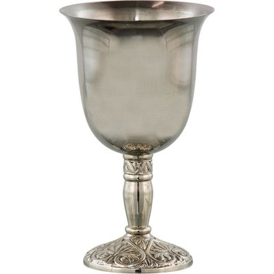 7&quot; Resin &amp; Stainless Steel Stainless Steel Chalice / Goblet - Plain