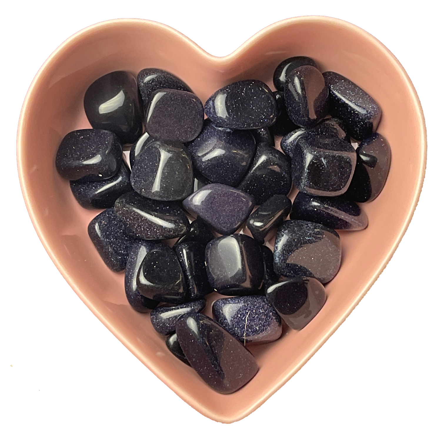 Blue Goldstone Tumbled Stone Natural Gemstone - One Stone