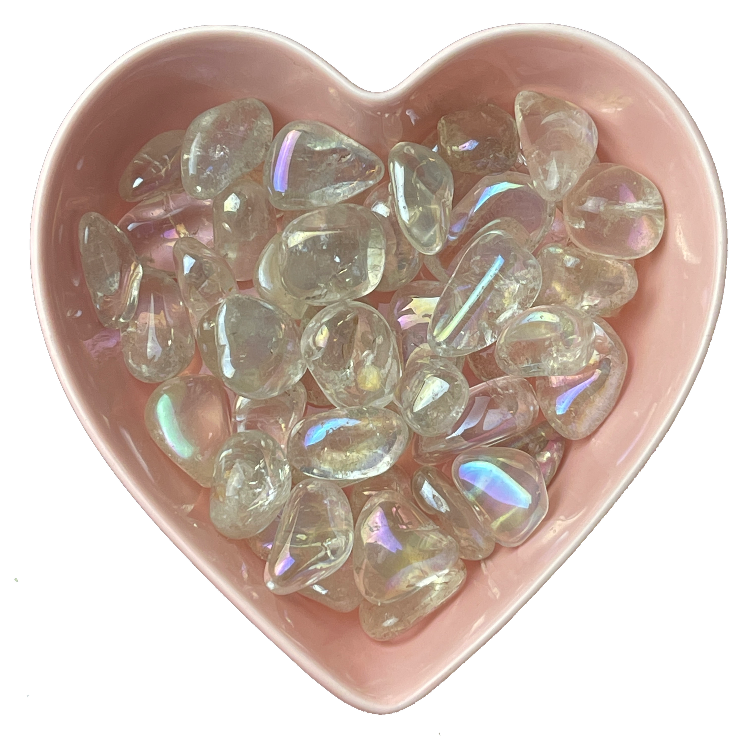Angel Aura Quartz Tumbled Stone Natural Gemstone - One Stone
