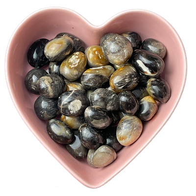 Feather Agate Tumbled Stone Natural Gemstone - One Stone