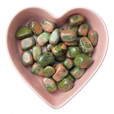 Unakite Tumbled Stone Natural Gemstone - One Stone