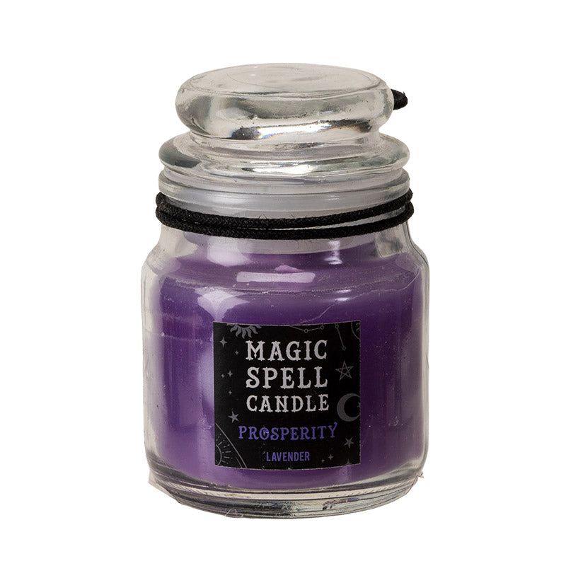 Mini Spell Glass Jar Candle - Prosperity (Lavender)