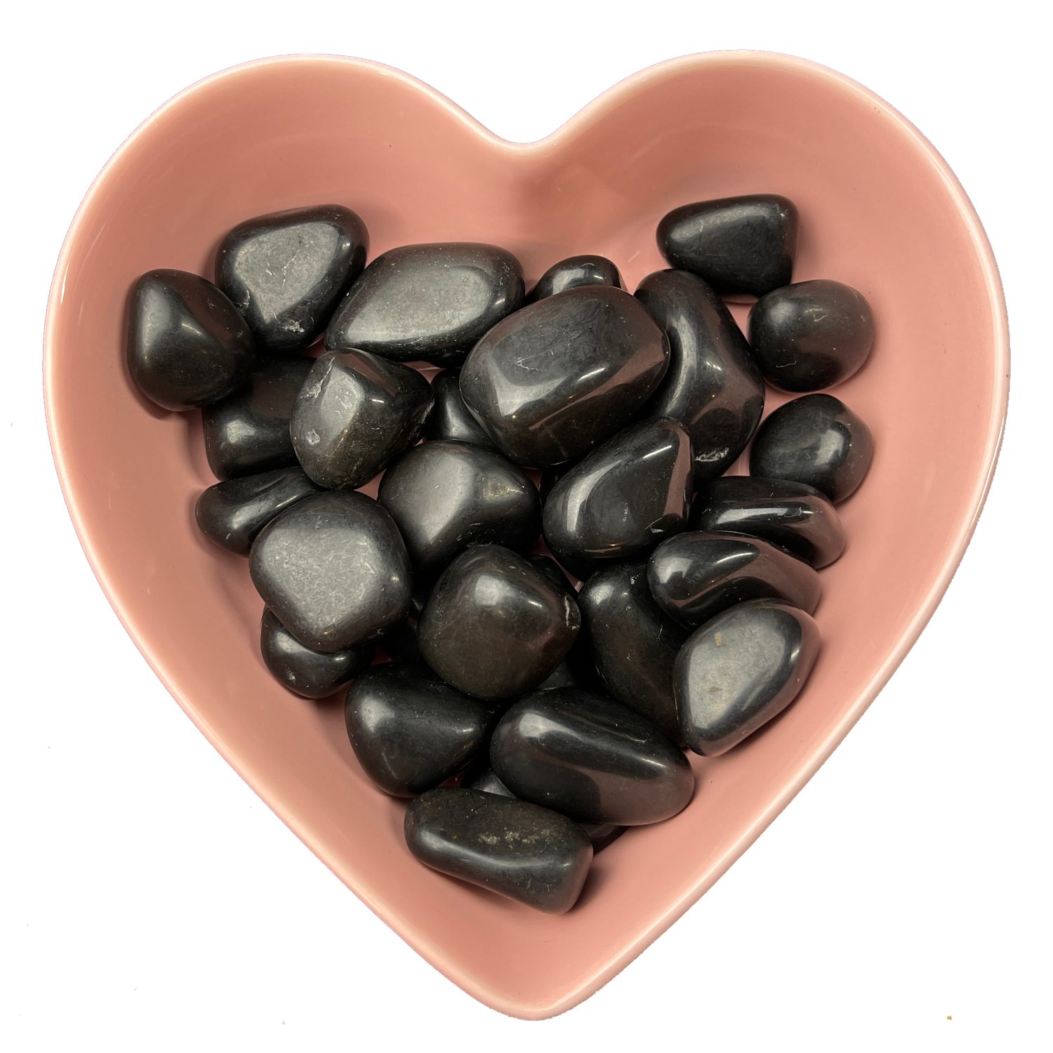 Black Agate Tumbled Stone Natural Gemstone - One Stone