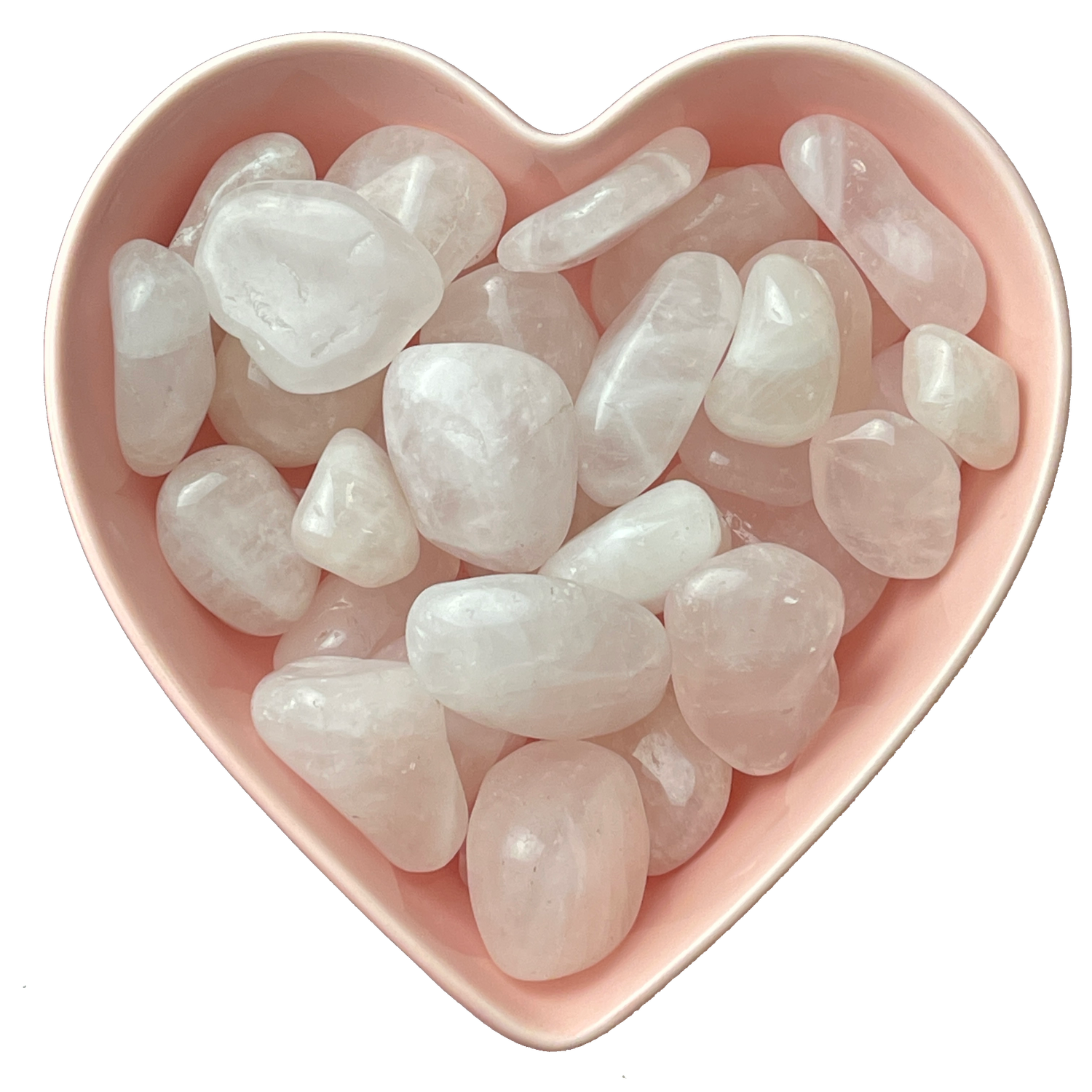 Rose Quartz Tumbled Stone Natural Gemstone - One Stone