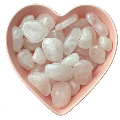 Rose Quartz Tumbled Stone Natural Gemstone - One Stone