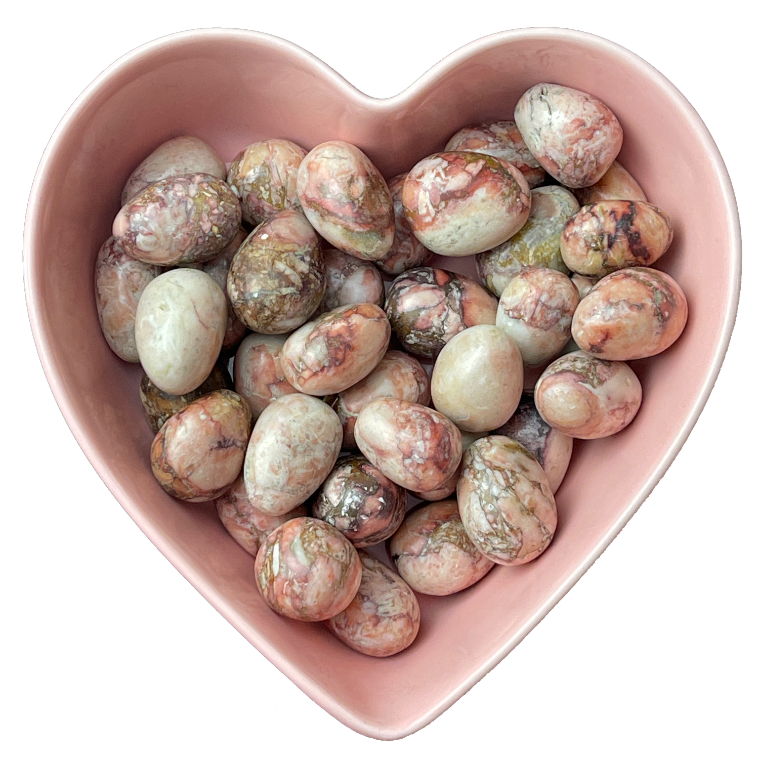 Pink Jasper Tumbled Stone Natural Gemstone - One Stone