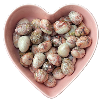 Pink Jasper Tumbled Stone Natural Gemstone - One Stone