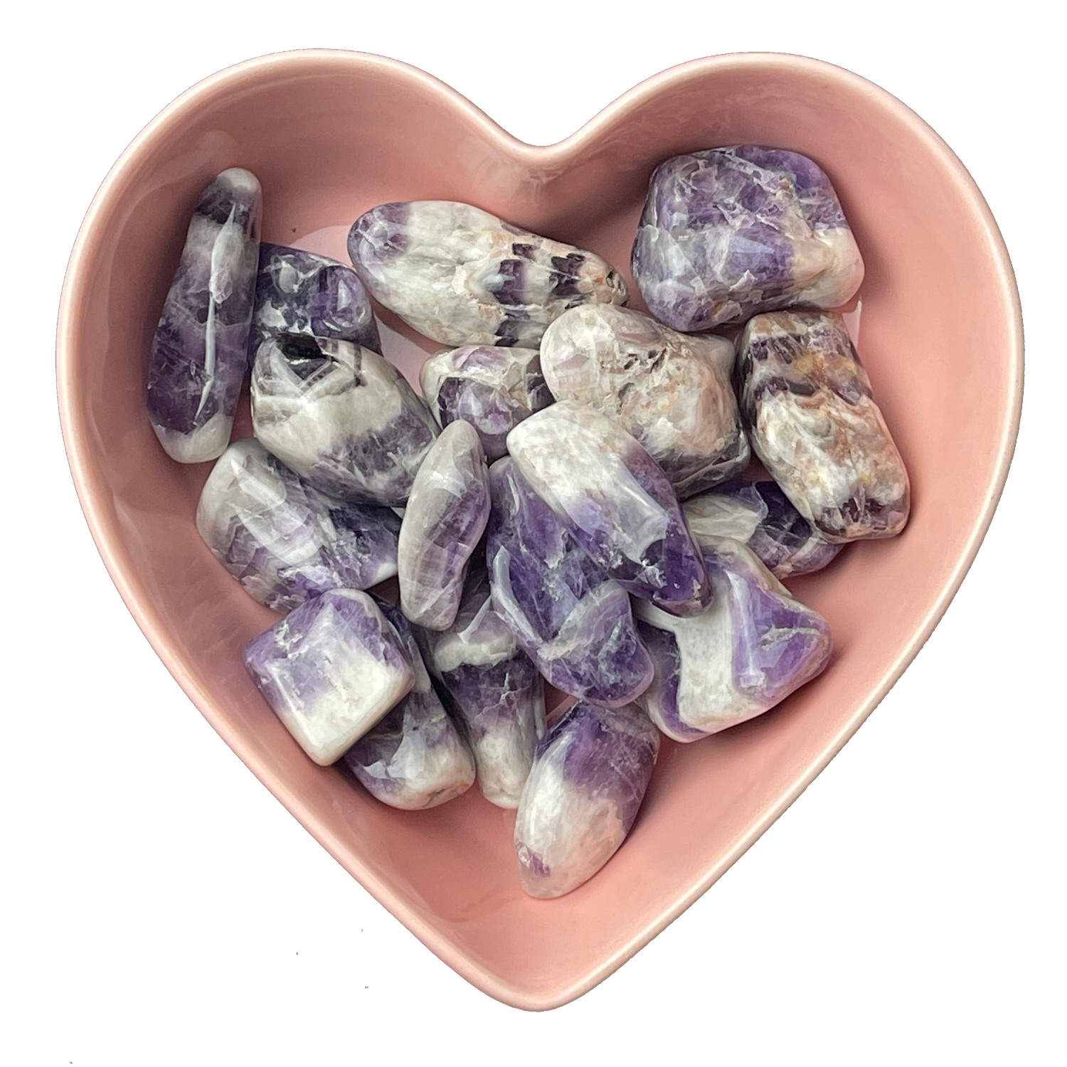 Chevron Amethyst Tumbled Stone Natural Gemstone - One Stone