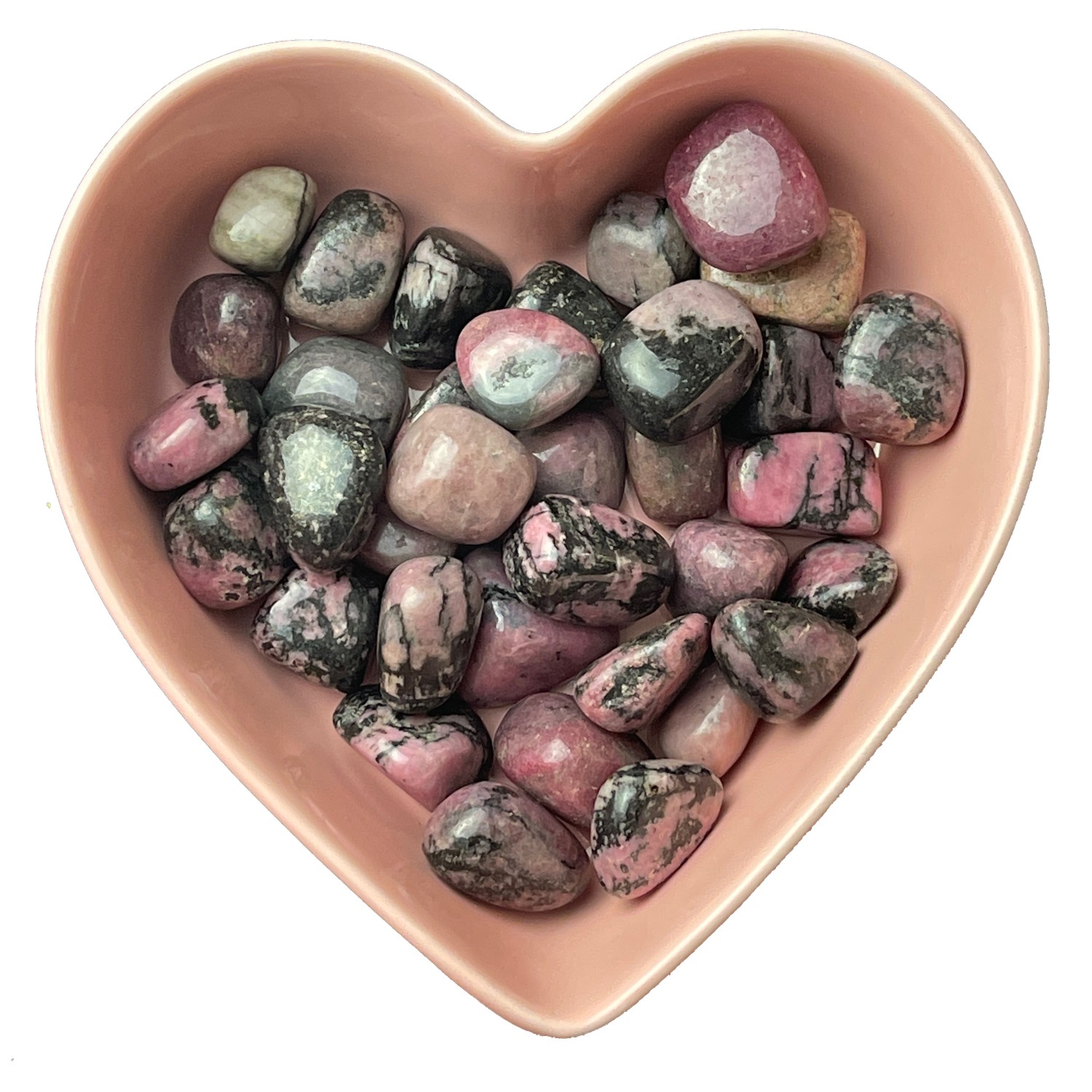 Rhodonite Tumbled Stone Natural Gemstone - One Stone