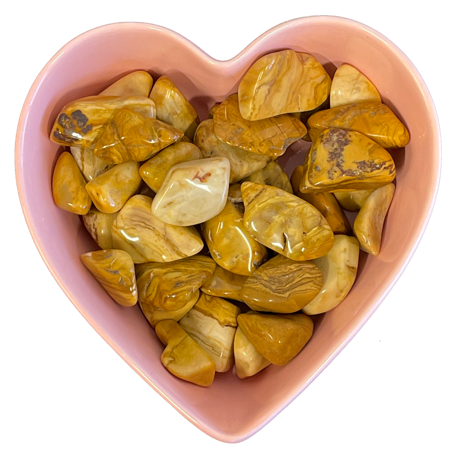 Yellow Jasper Tumbled Stone Natural Gemstone - One Stone