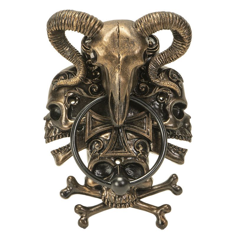 8.25&quot; Ram &amp; Skull Door Knocker