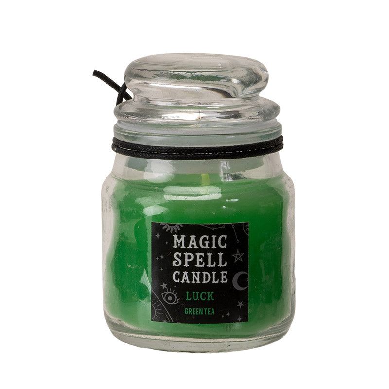 Mini Spell Glass Jar Candle - Luck (Green Tea)