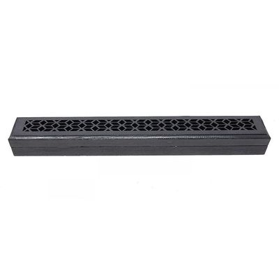 9.5&quot; Wood Incense Box Burner - Black
