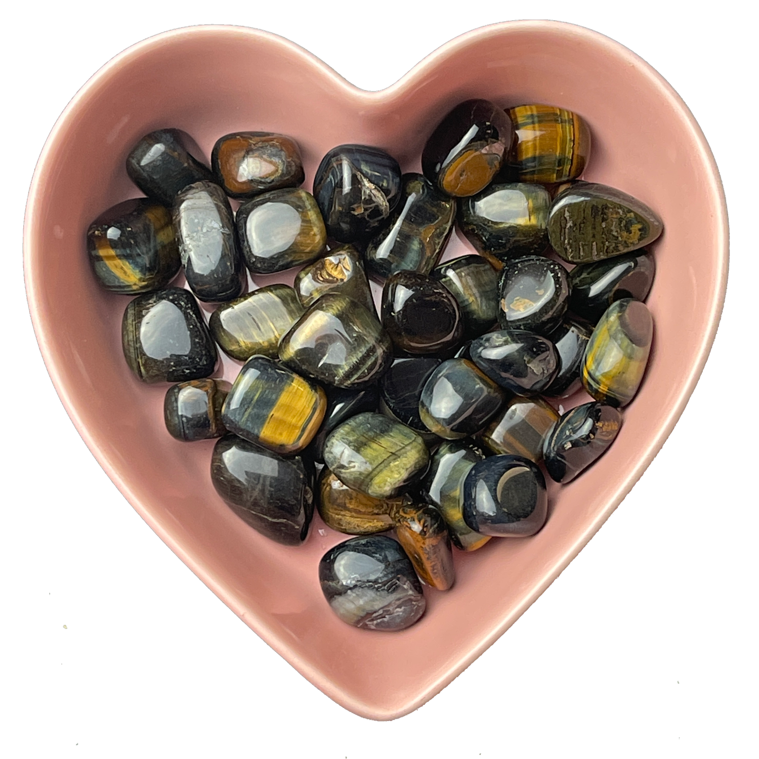 Blue Tiger Eye Tumbled Stone Natural Gemstone - One Stone