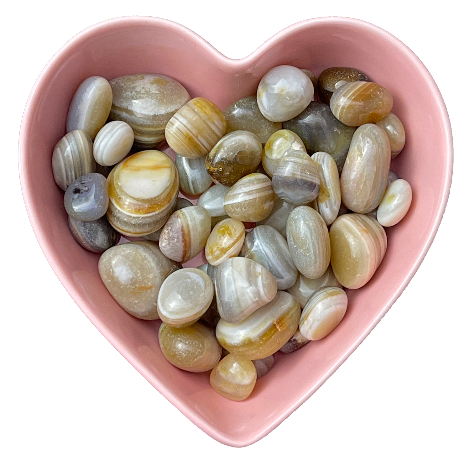 Banded Agate Tumbled Stone Natural Gemstone - One Stone