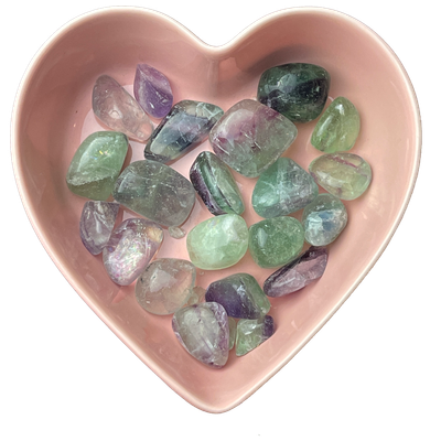 Fluorite Tumbled Stone Natural Gemstone - One Stone