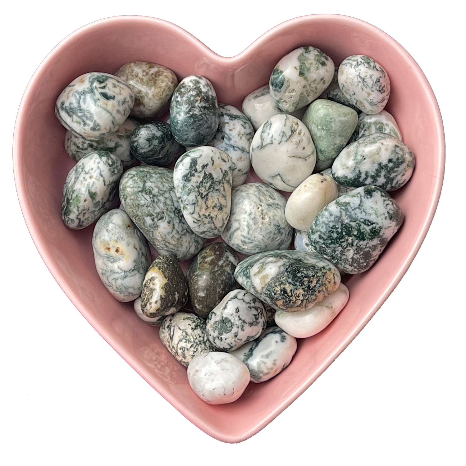 Tree Agate Tumbled Stone Natural Gemstone - One Stone