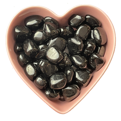 Jet Tumbled Stone Natural Gemstone - One Stone