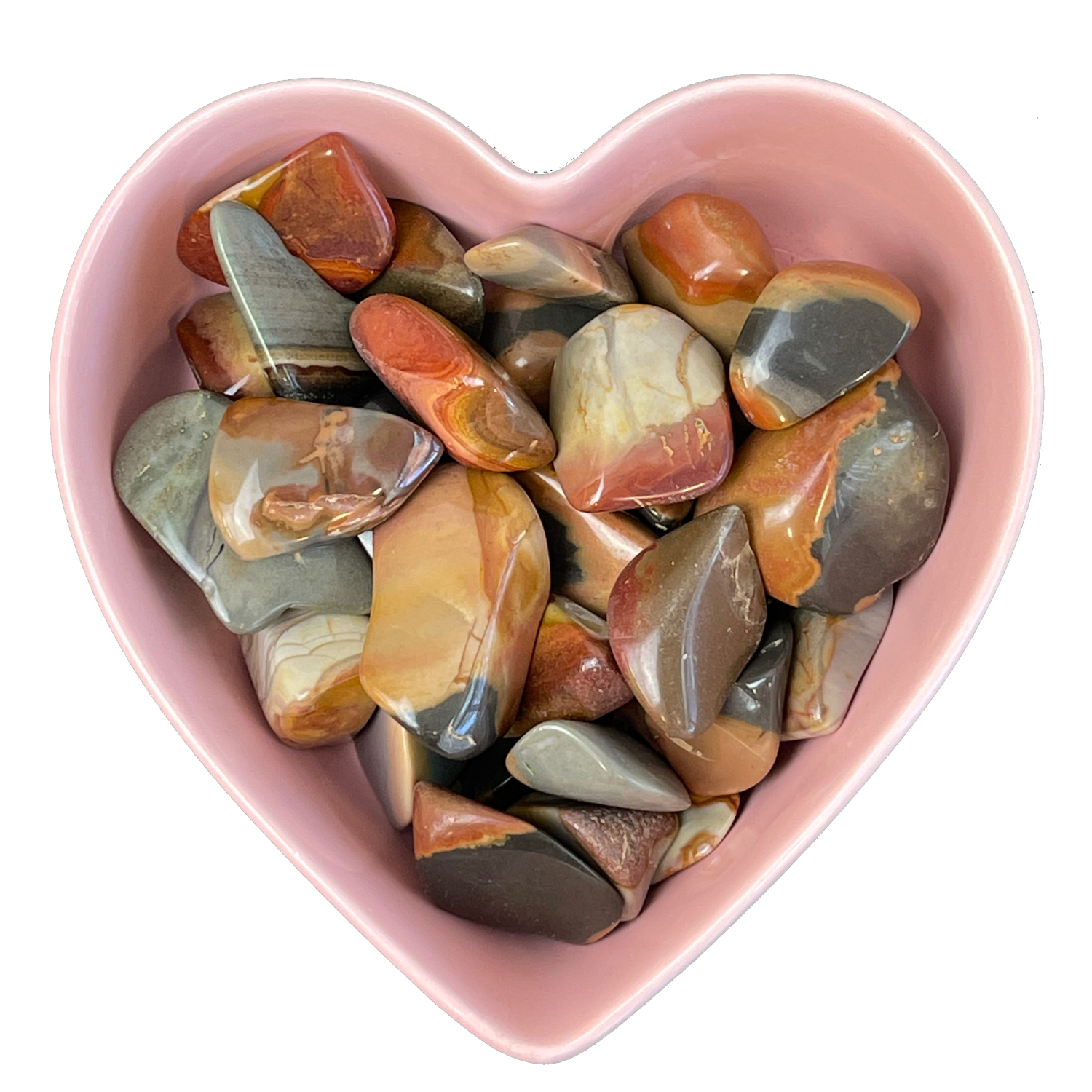 Polychrome Jasper Tumbled Stone Natural Gemstone - One Stone
