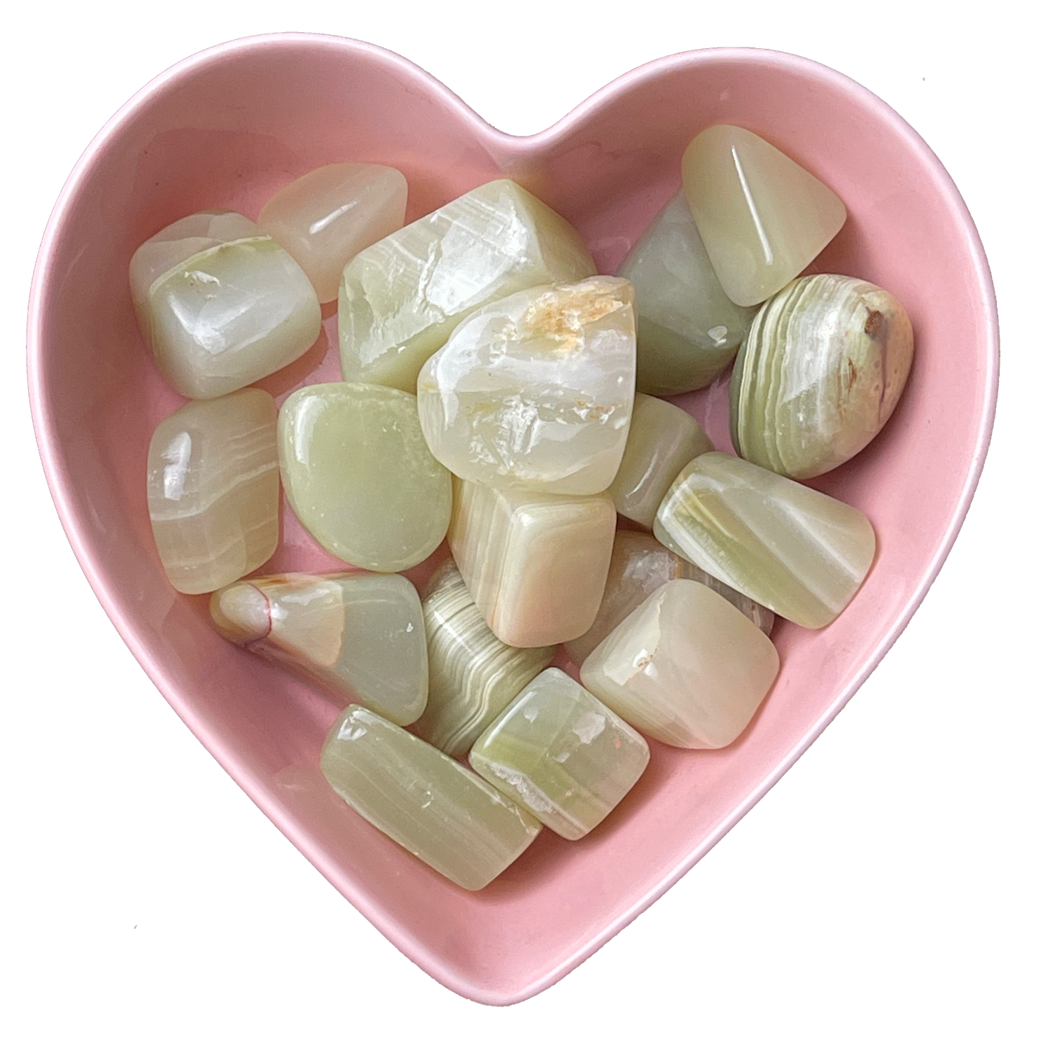 Green Calcite Tumbled Stone Natural Gemstone - One Stone