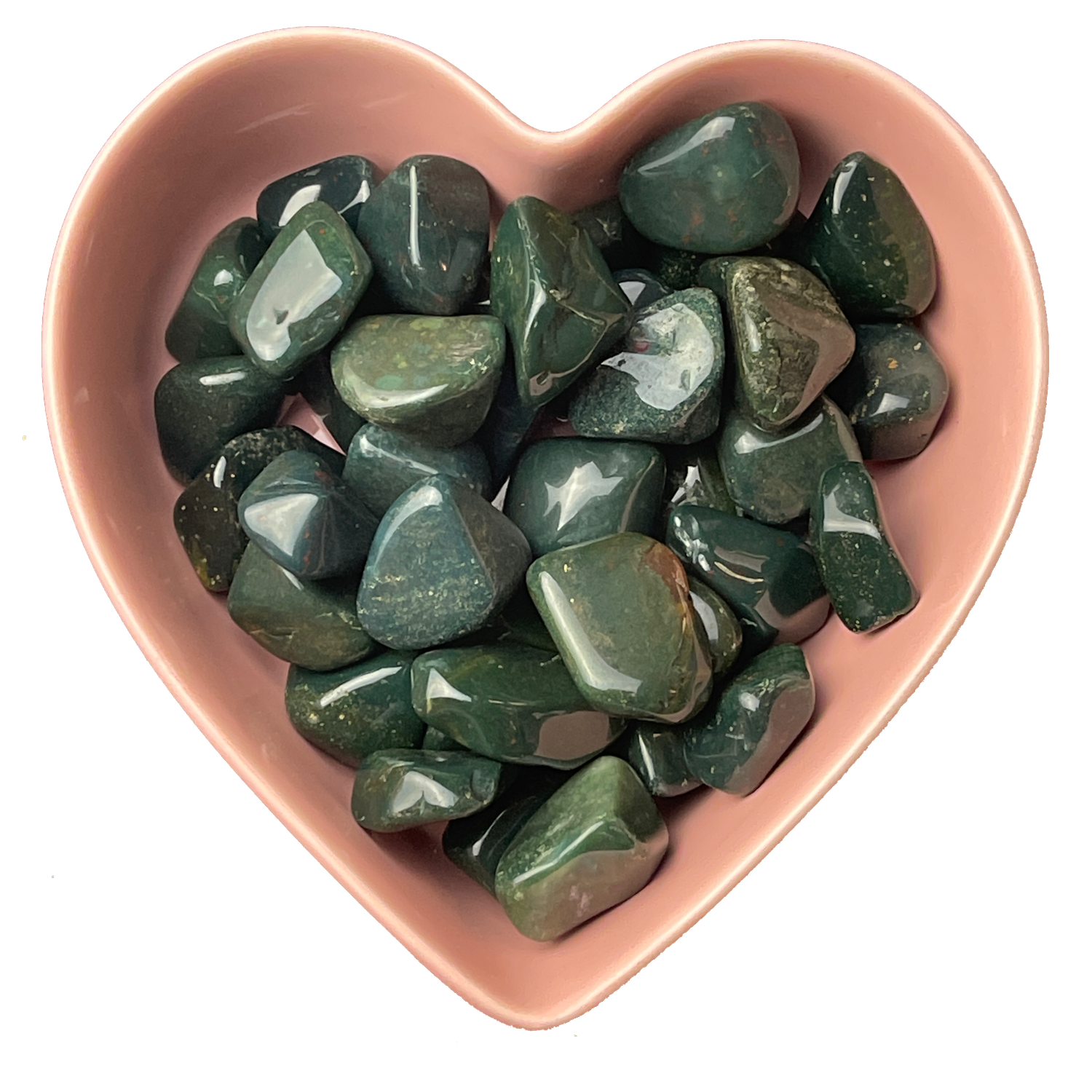 Bloodstone (Heliotrope) Tumbled Stone Natural Gemstone - One Stone