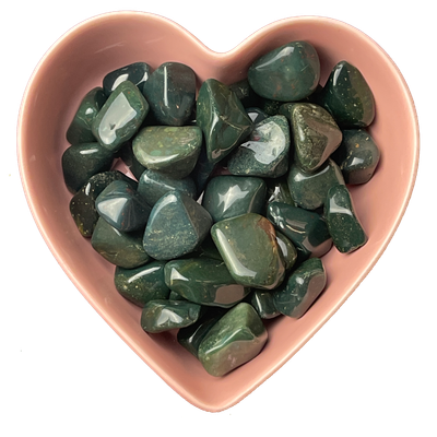 Bloodstone (Heliotrope) Tumbled Stone Natural Gemstone - One Stone