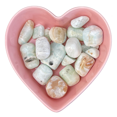 Caribbean Calcite Tumbled Stone Natural Gemstone - One Stone