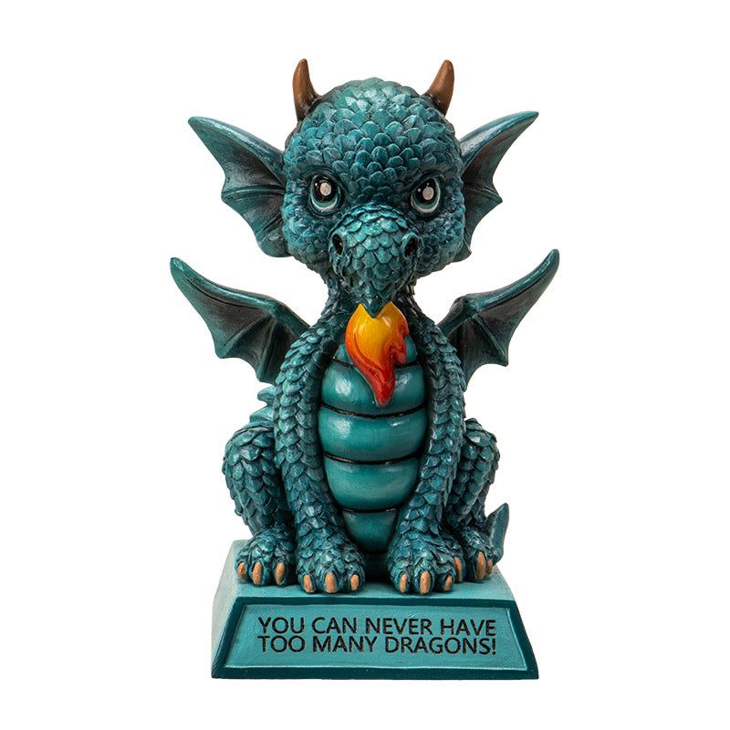5.7&quot; I Love Dragons Statue - You Can Never Have Too Many Dragons