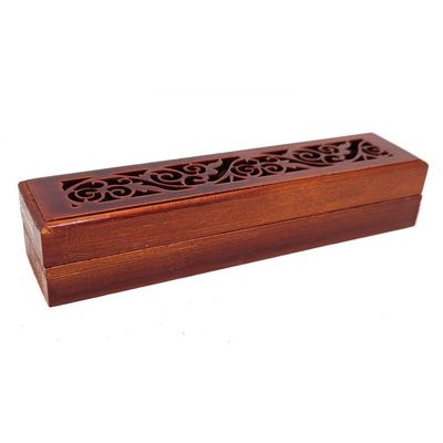 6&quot; Wood Incense Box Burner - Rosewood