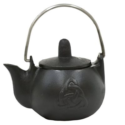 4&quot; Triquetra Cast Iron Kettle with Lid