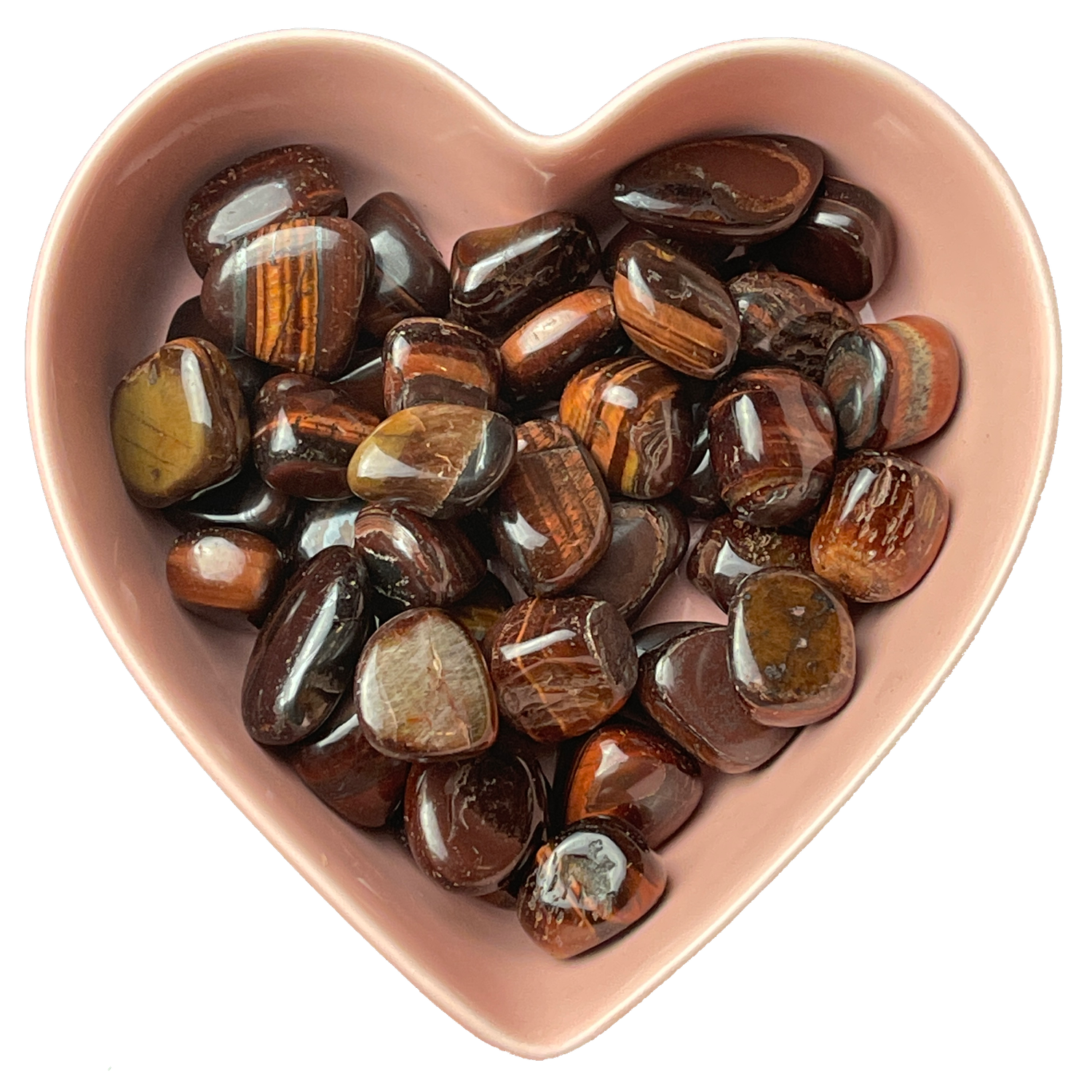Red Tiger Eye Tumbled Stone Natural Gemstone - One Stone
