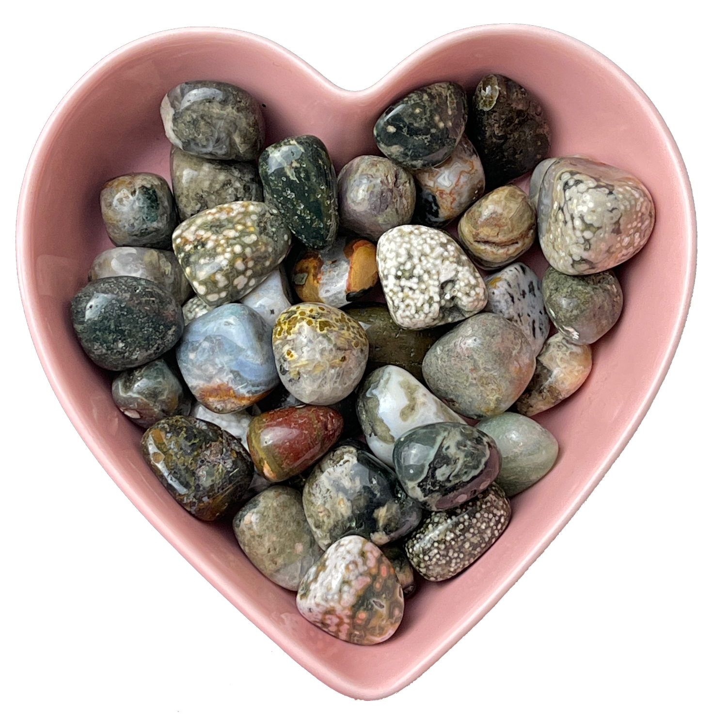 Ocean Jasper Tumbled Stone Natural Gemstone - One Stone