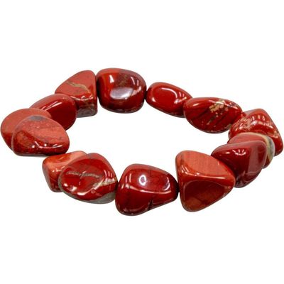 Tumbled Stones Bracelet - Red Jasper