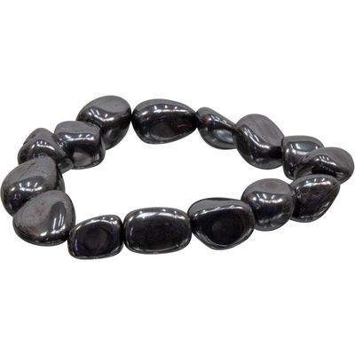 Tumbled Stones Bracelet - Hematite