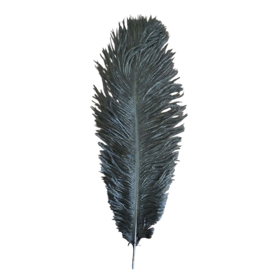 10-14&quot; Ostrich Black Feather