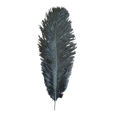 10-14&quot; Ostrich Black Feather